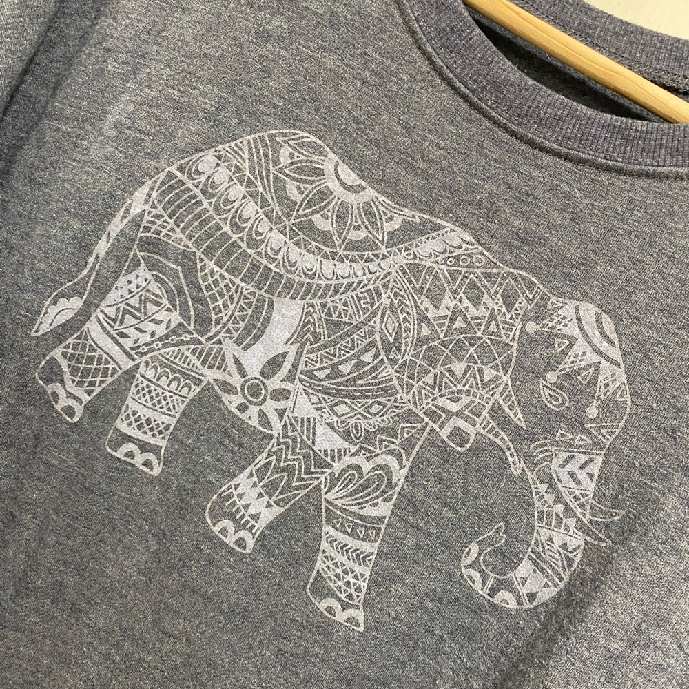 Elephant [zoe + liv] Tribal Sweatshirt - Picture 2 of 4